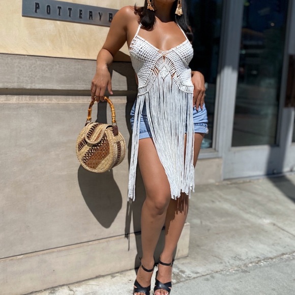 LIBERATELA Tops - Crochet Top.